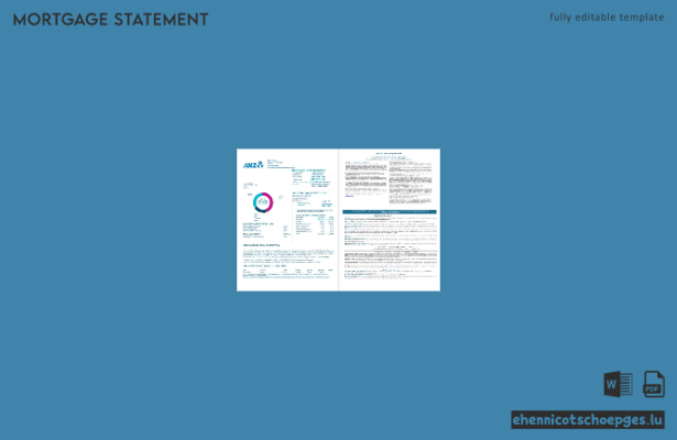 Kontoauszug der ANZ Bank aus Samoa für Hypotheken in Word- und PDF-Formaten (Beispielvorschau)